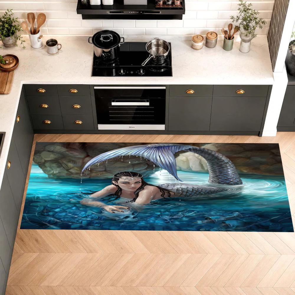 Gothic Style Nonslip Kitchen Mat Floor Carpet Rug For Indoors Outdoors Home Decor Room Supplies Spring Decor