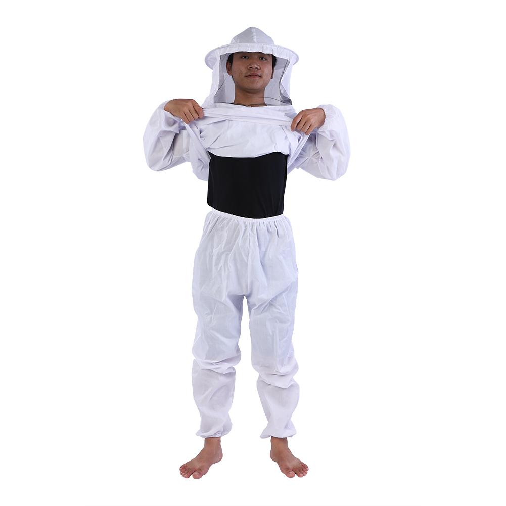 Tuta Integrale da Apicoltore Professionale Giacca con Cappuccio e Pantaloni Attrezzatura per Apicoltura