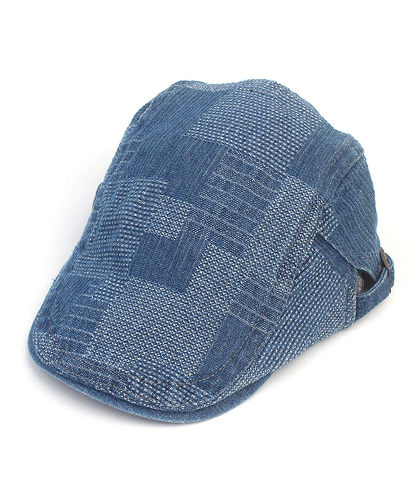 Yunibeosyeolkemiseuteuli Patchwork Denim Hunting Cap