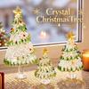 Brushed Glass Snowman Figurines Handcrafted Glass Christmas Decoration  Party Supplies