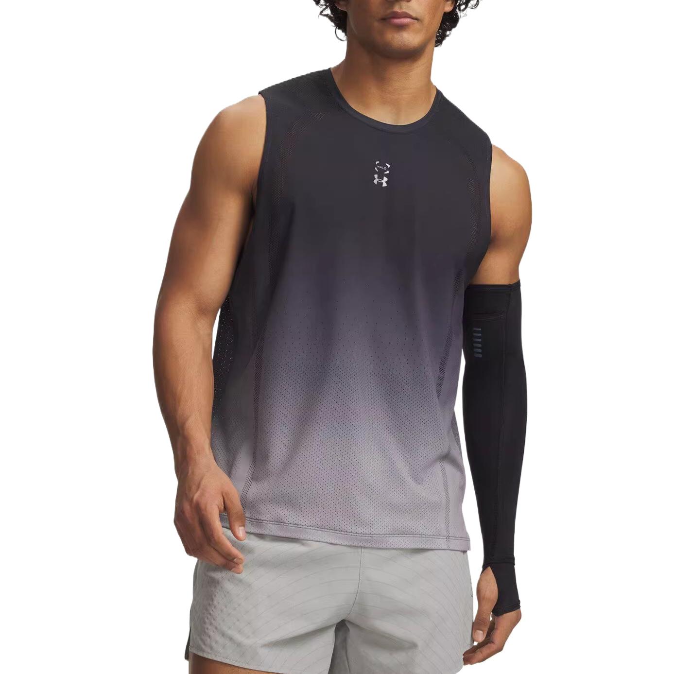 Under Armour SS26 Halo Run Gradient Breathable Sleeveless Running Tank Men tops 6010911-016 L