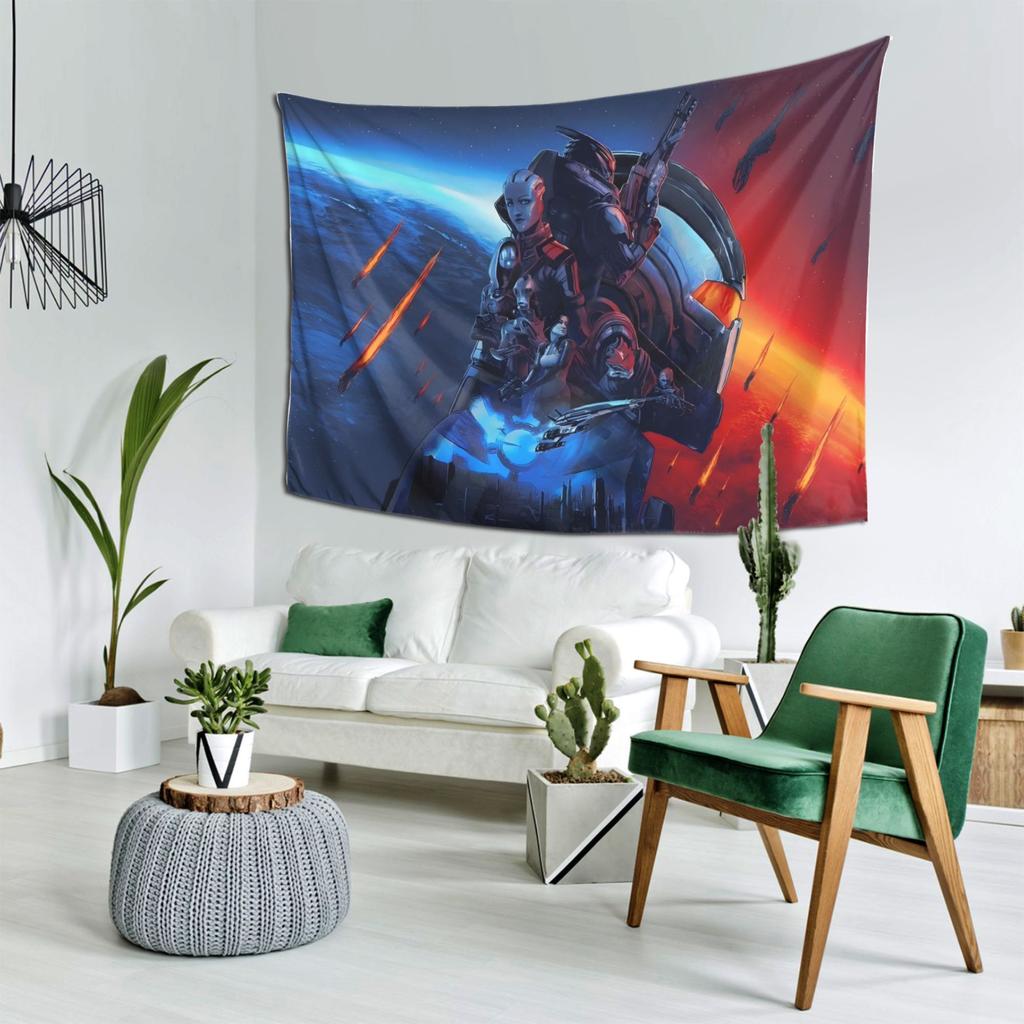 Science-Fiction-Krieger-Wandteppich Feiert epische Weltraumkriege mit lebendigen Kunstwerken Perfekt für Schlafzimmer- und Wohnzimmerdekoration