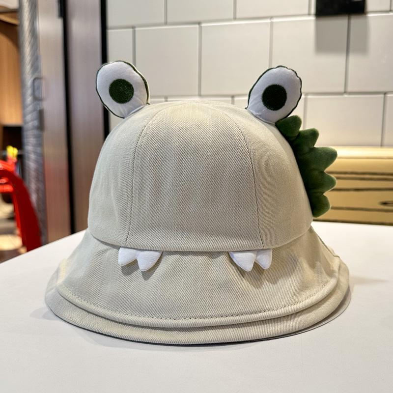 

Crab Cute Design Fisherman Hat Female Funny Parentchild Ins Cap Sunshade бежевый