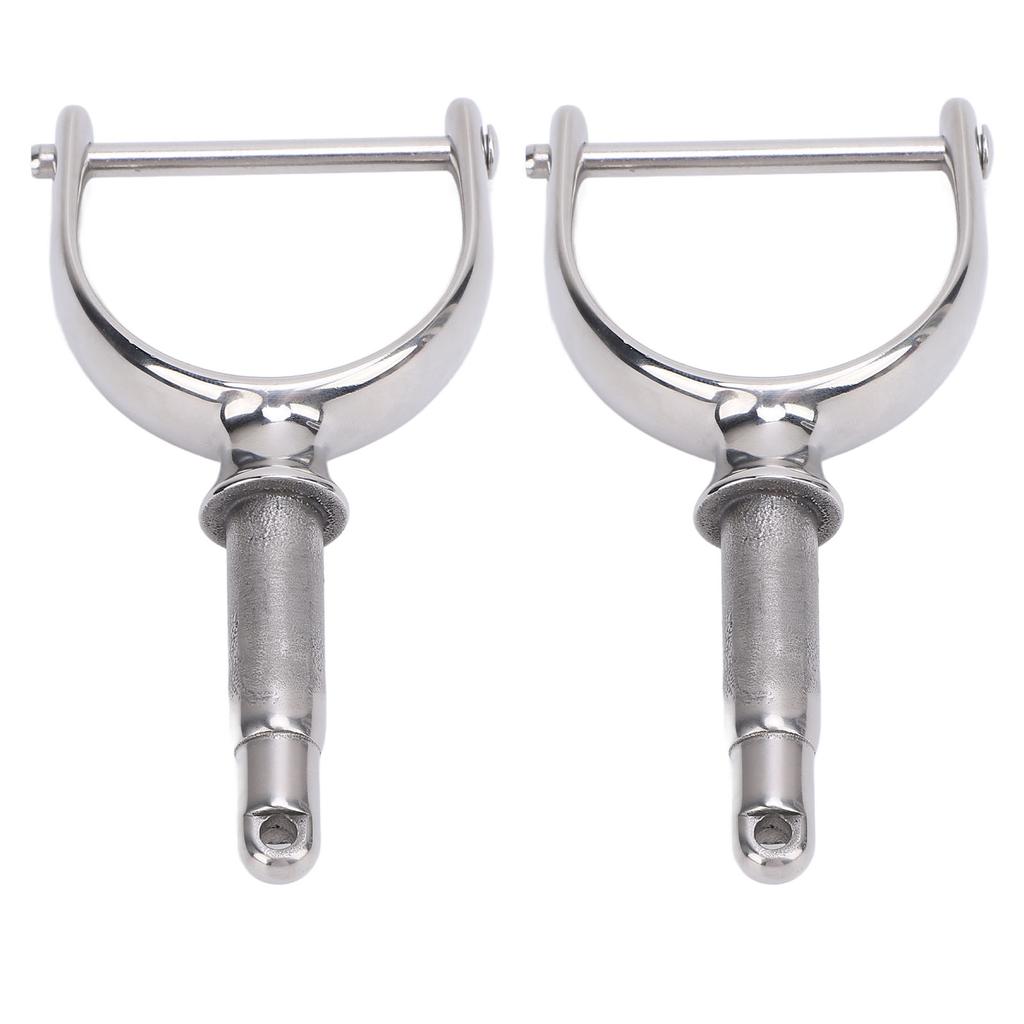 2PCS 1 2 Inch Oarlocks Polished Stainless Steel Side Mount Rowlocks for Small Boats Canoe Kayak Dinghy