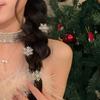 Winter Rhinestone Snowflake Side Clip Hair Pins Christmas New Year Sweet Cute Pearl Barrettes Female Hair Accessories
