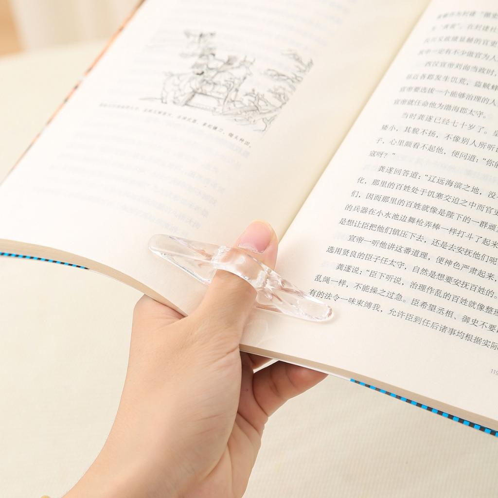 ElegantAcrylic Thumb Book Holder Press Bookmark Reading Aid for Books