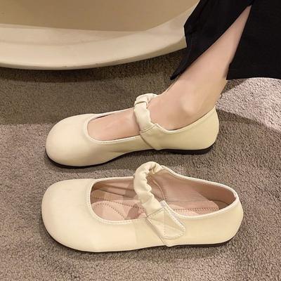 Moccasins Ladies Footwear Round Toe Women's Mary Jane Flat Shoes Deals Casual Walking Aesthetic Cotton High Quality Cheap 39
