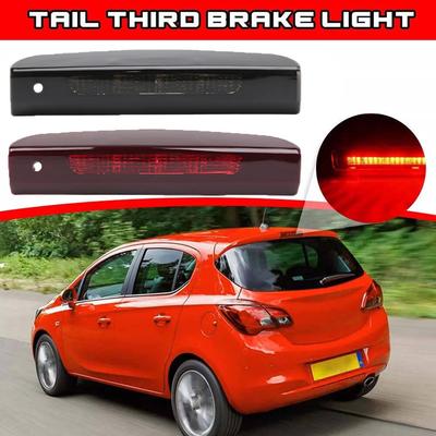 Luz de Freio Traseira LED 3ª Terceira Luz de Freio Preta Lente Vermelha Lâmpada de Freio de Montagem Alta Para Vauxhall Corsa D/E 2007- 13188045 1222130 510511640