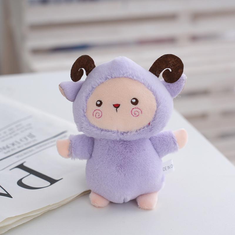 Cute Plush Lamb Toy Adorable Keychain Fluffy Bag Charm Perfect For Students