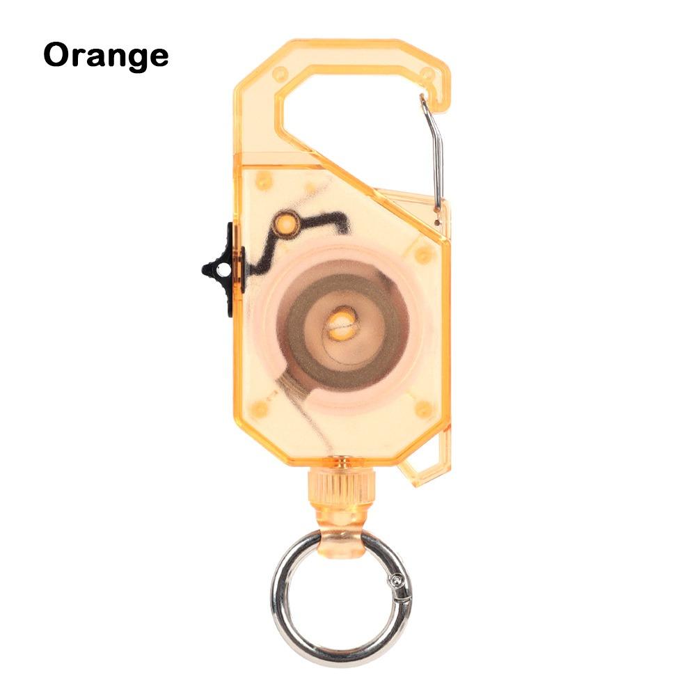 

Multi-functional Plastic Elastic Keychain Hovering Type Retractable Retractable Buckle Rope Easy Pull Buckle Lanyard Outdoor оранжевый