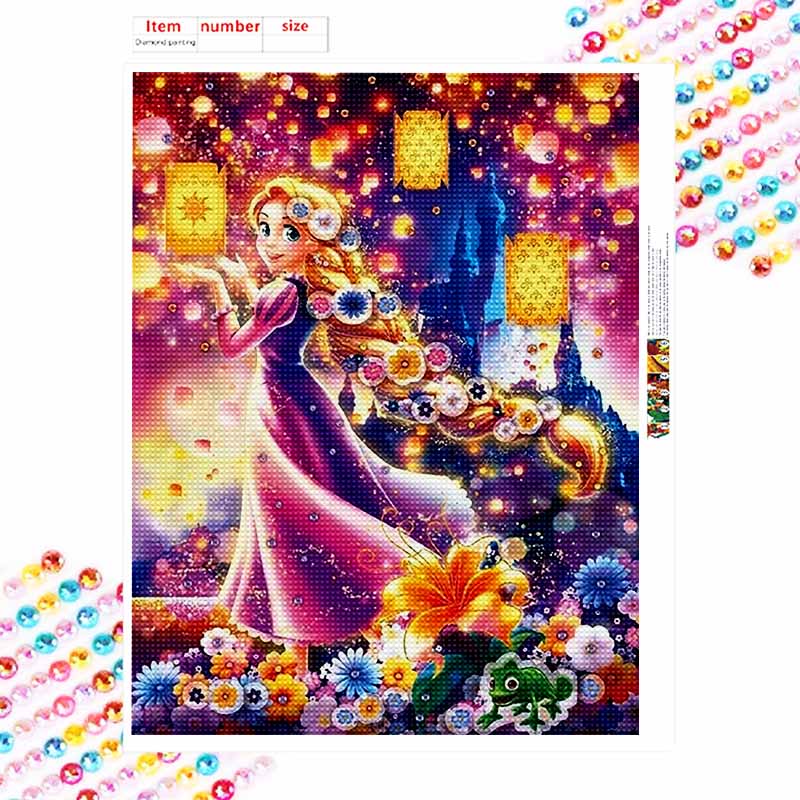 Disney Diamond Painting 5D Handmade DIY Rapunzel Diamond Stickers Home Room Decorations Gifts for Her
