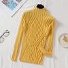 Autumn Knitted Sweater Women Pullover Long Sleeve Office Lady Jumper Sweater Slim Solid Sweaters Casual Tops New