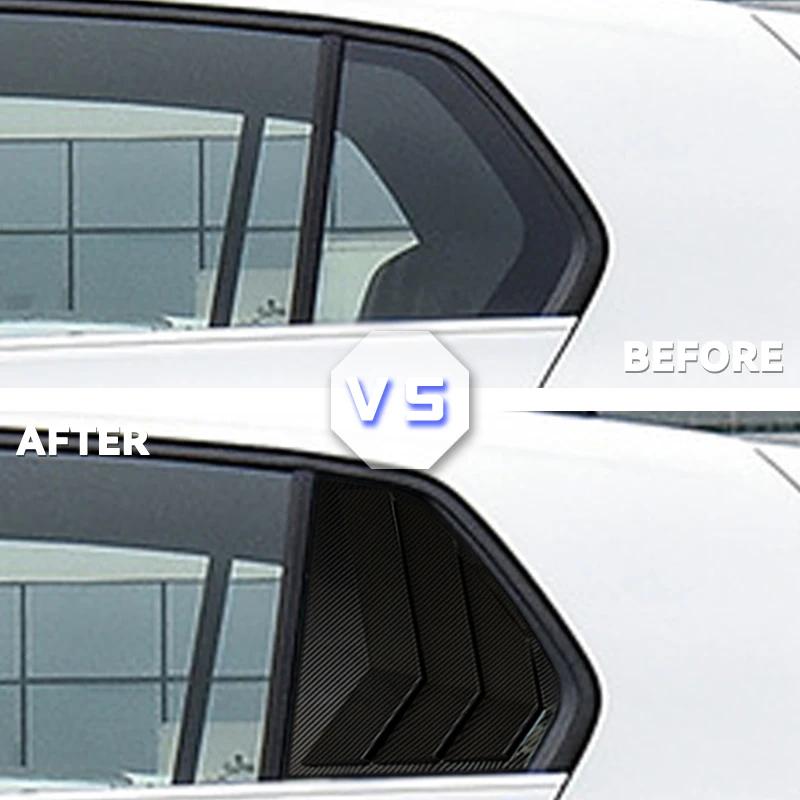 Car Rear Window Shutter Cover Trim For Volkswagen VW Golf 8 MK8 GTI GTD R Car Rear Window Louver Trim 2PCS