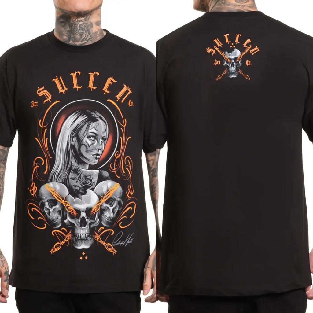 2026 Pop Sullen Clothing Graphic Cotton T-shirt Unisex Summer Short Sleeve Fashion Brand Tee Luxury Casual Vintage Tees