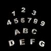 Semi-Stereoscopic Resin Keychain Molds DIY Alphabet Number Casting Mold Jewelry Craft Making Tools for Making Ornaments