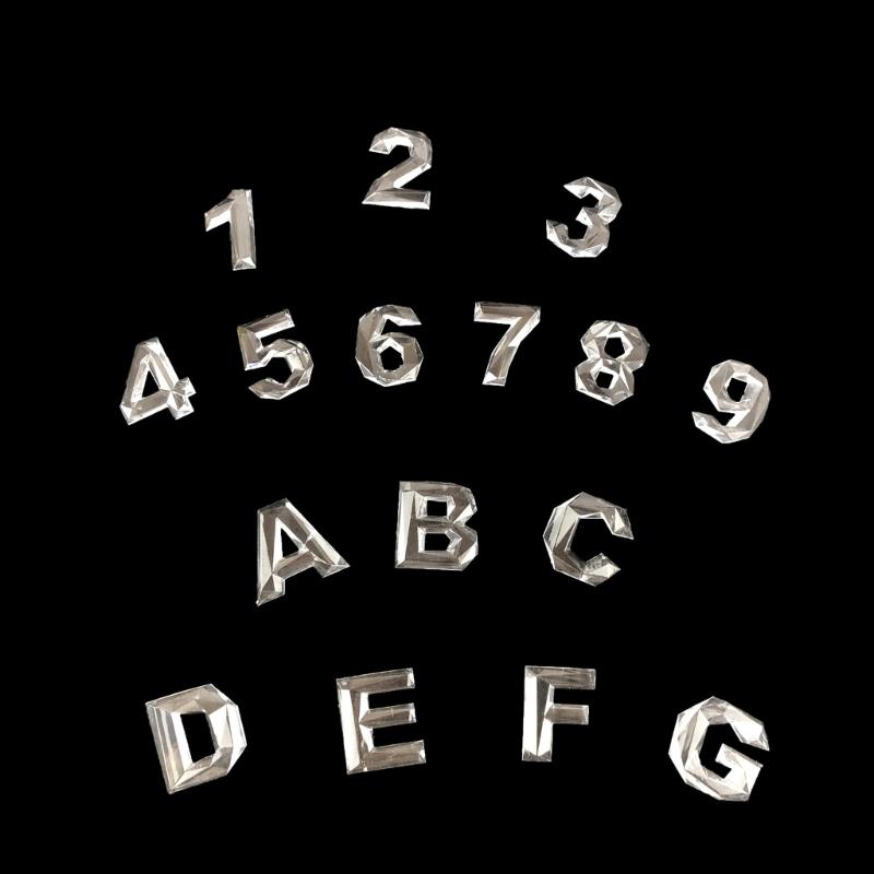 Semi-Stereoscopic Resin Keychain Molds DIY Alphabet Number Casting Mold Jewelry Craft Making Tools for Making Ornaments