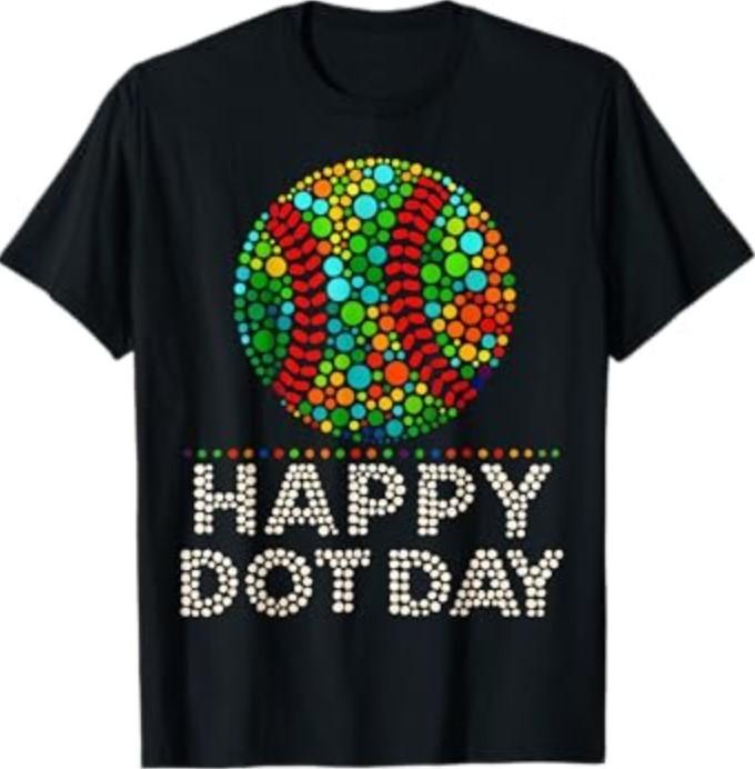 Happy Dot Day Baseball Dots T-Shirt S разноцветный