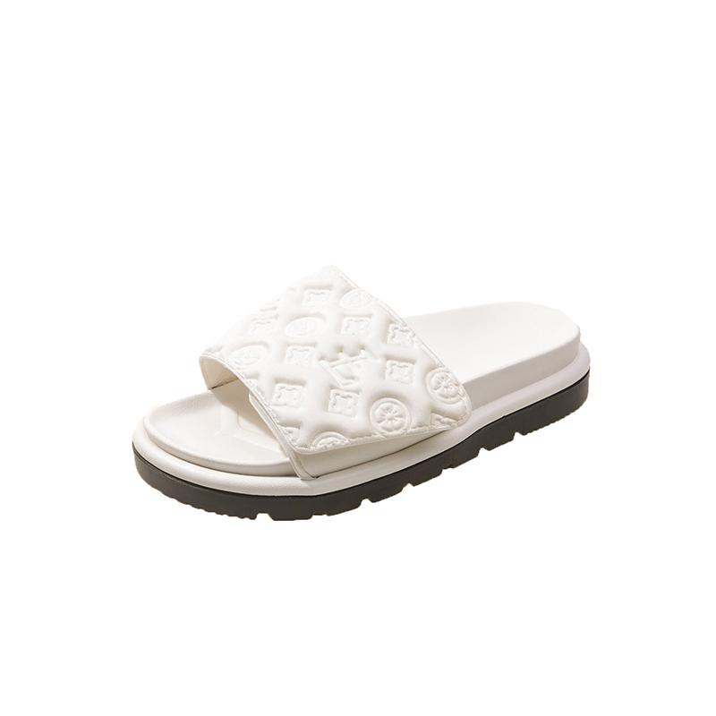 Modne Damskie Płaskie Kapcie Lato Nowe Designerskie Luksusowe Sandały Eleganckie Buty Domowe Modne Płaskie Kapcie Klapki Damskie Zapatos De Mujer