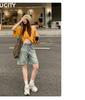 Damen Retro Denim Weite Hosenshorts - Hohe Qualität, Schlankmachend, Gerader Schnitt, Frühjahr/Sommer 2026 Kollektion