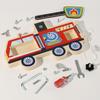 Feuerwehrwagen Holzmutter Demontage Kombinationsspielzeug mit Koordinationsfähigkeiten für Kinder