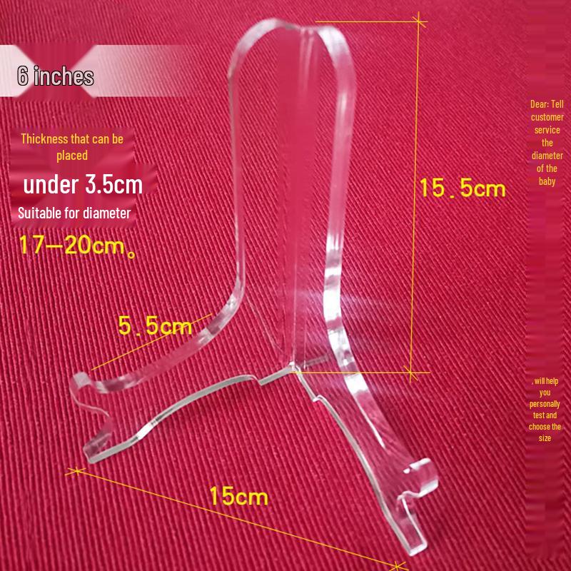 Acrylic Plate Rack & Display Stand for Photos, Crafts, or Tea Cakes