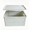 Portable Folding Picnic Basket with Wooden Top