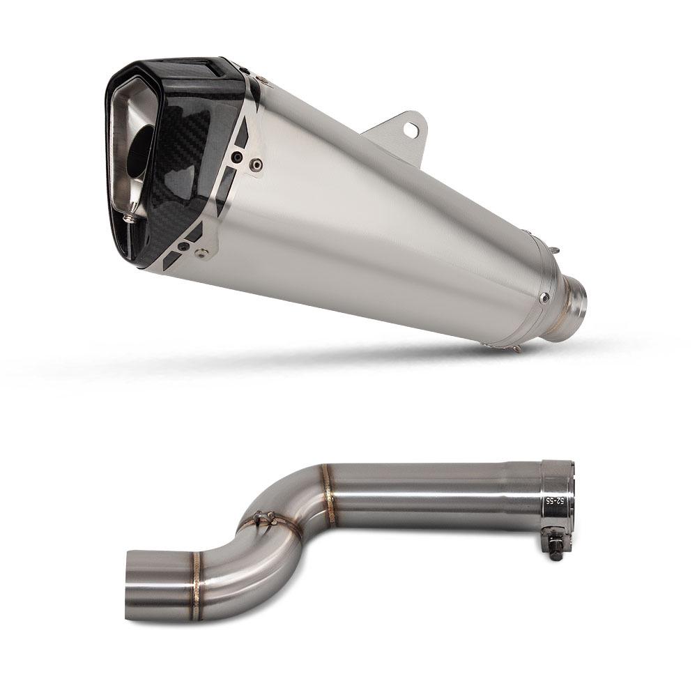 Delta Devil Stainless Steel Mid-Section for F900R/XR Motorcycle Exhaust Modification