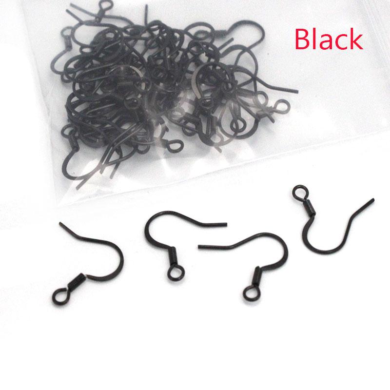 50Pcs Stainless Steel Earring Hooks Clasps Hypoallergenic Ear Wires for Crafts Earring Findings DIY Jewelry Making Accessories