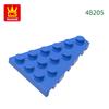 Non-Toxic 50Pcs/Lot 48205 4X6 Wedge Right Plate Building Blocks Moc Classic Accessories Compatible With Brick Toys Children Gift Box