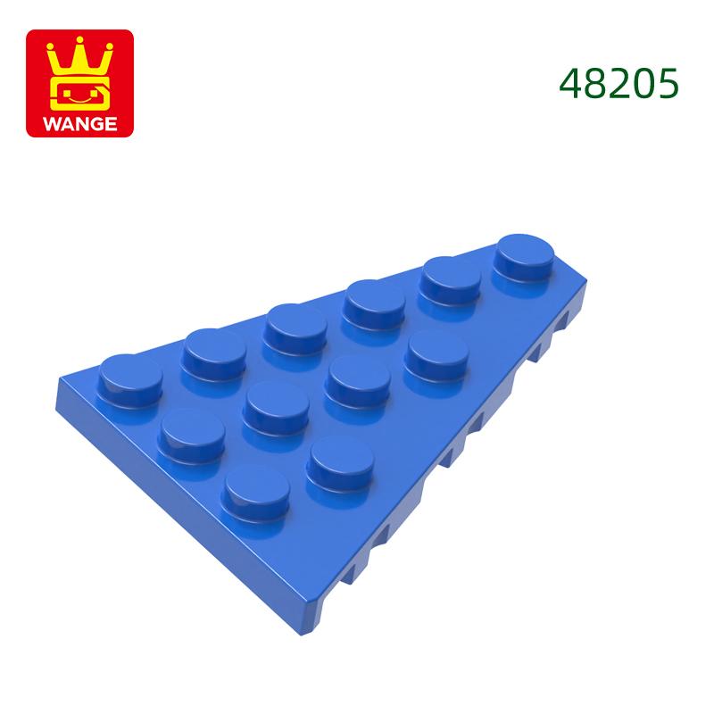 Non-Toxic 50Pcs/Lot 48205 4X6 Wedge Right Plate Building Blocks Moc Classic Accessories Compatible With Brick Toys Children Gift Box