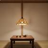 Rattan Flower Pendant Light Handwoven Woven Petal Ceiling Lamp Japanese Style Lampshade for