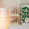 Stackable Transparent Magnetic Figurine Display Rack for Blind Boxes Pop Mart Storage Box Display Case for Collectible Toys