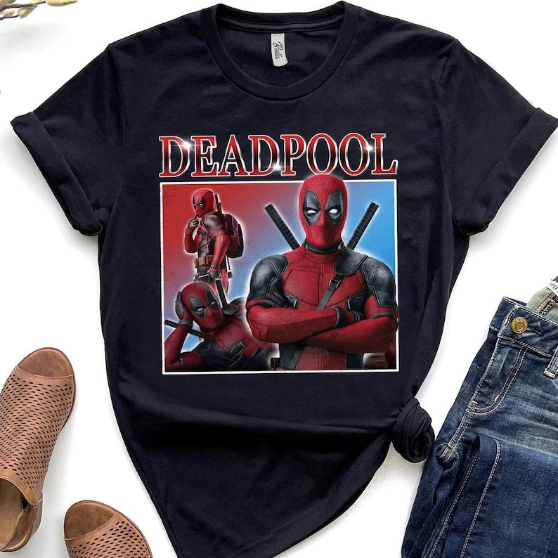 Marvel Deadpool Funny Superhero Portrait Ryan Reynolds Unisex T-shirt Birthday Shirt Gift For Men Women Kid Hoodie Sweatshirt Toddler Shirt