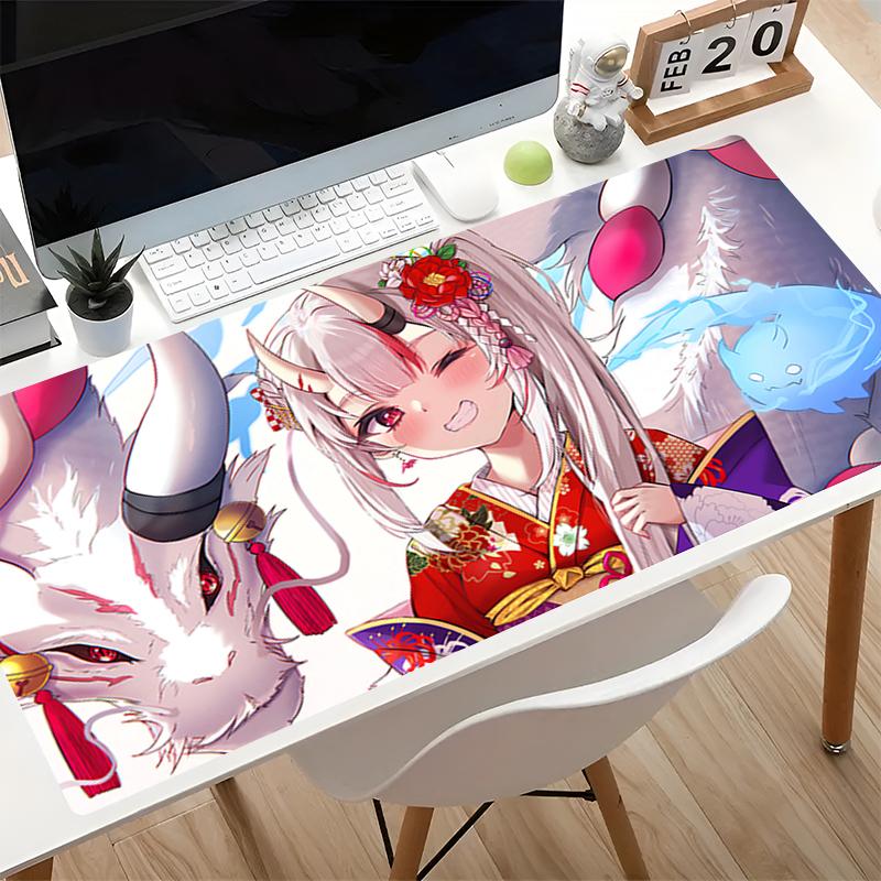 Kawaii Mouse Pad Hololive Nakiri Ayame Game Essential Xxl Extended Desk Mat Laptop Carpet Gaming Accessories Cute Anime Mousepad