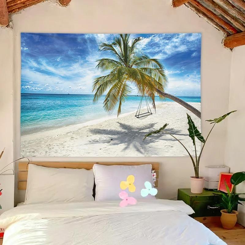 Sea View Mount Fuji Pattern Bedroom Living Room Tapestry Home Wall Decoration Tapestry
