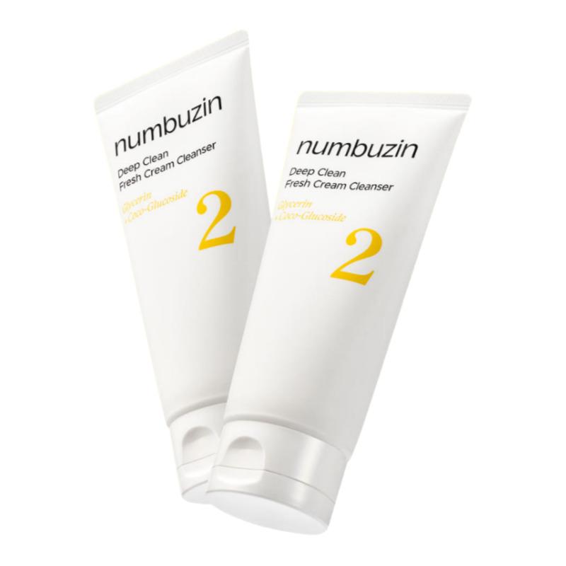 numbuzin No.2 Deep Clean Fresh Cream Cleansing Foam 120ml × 2