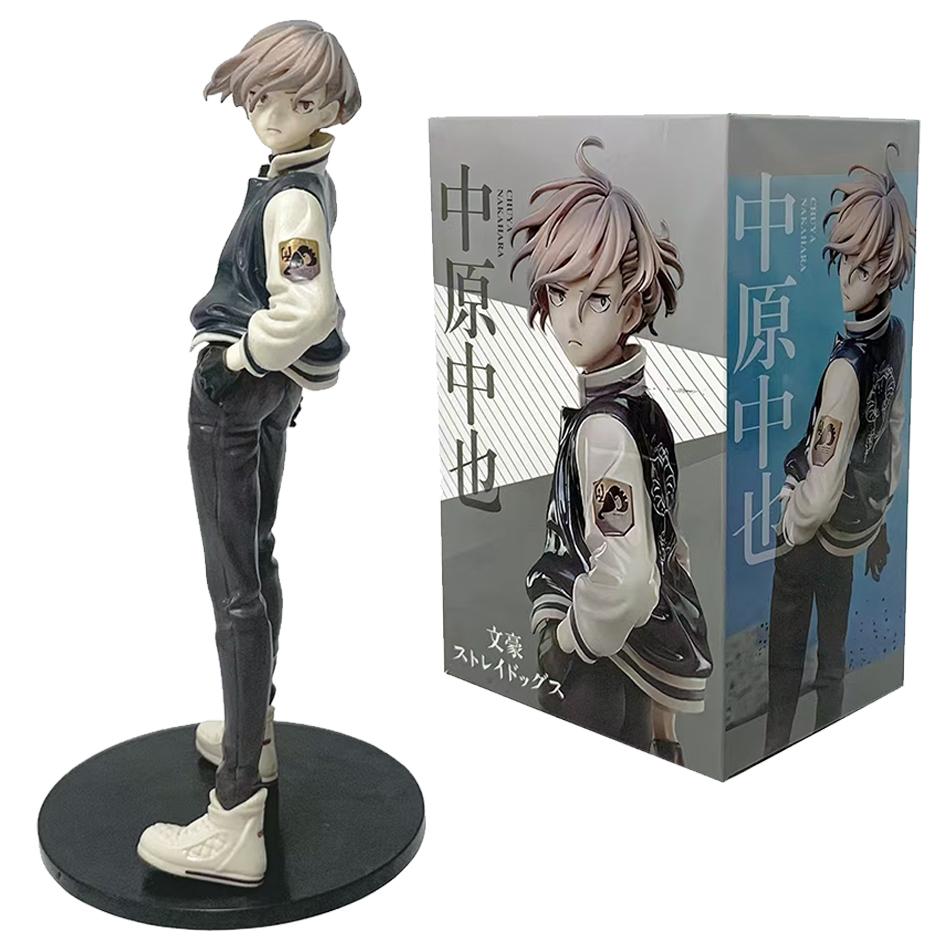 Anime Bungo Stray Dogs Nakahara Chuya Figure Dazai Osamu Action Figures Noodles Press Model PVC Collectible Toys Birthday Gifts