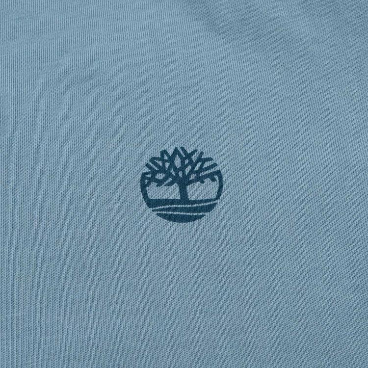Timberland Outdoor Casual Loose Breathable Short Sleeve Polo Shirt Men tops Bright-Steel-Blue A63YQ758
