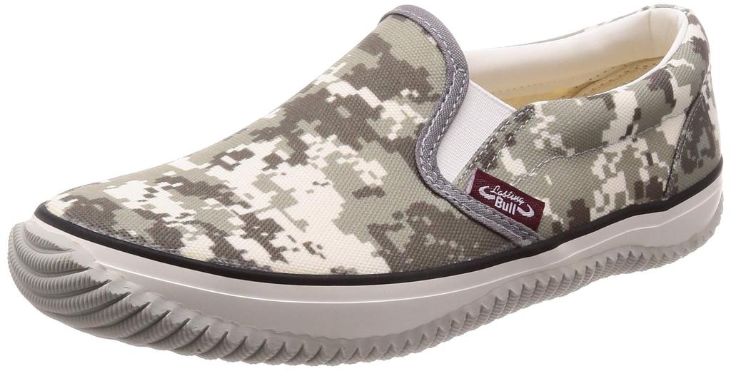 Casual Work Shoes Lasting Bull Gray Camouflage 28 Cm 3E [Fukuyama Rubber]