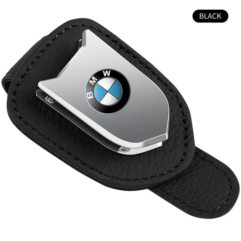 Portaocchiali da Sole per Aletta Parasole Auto Clip Porta Biglietti Tessere Supporto per BMW Serie 1 2 3 4 5 6 7 8 GT X1 X2 X3 X4 X5 X6 X7 IX3