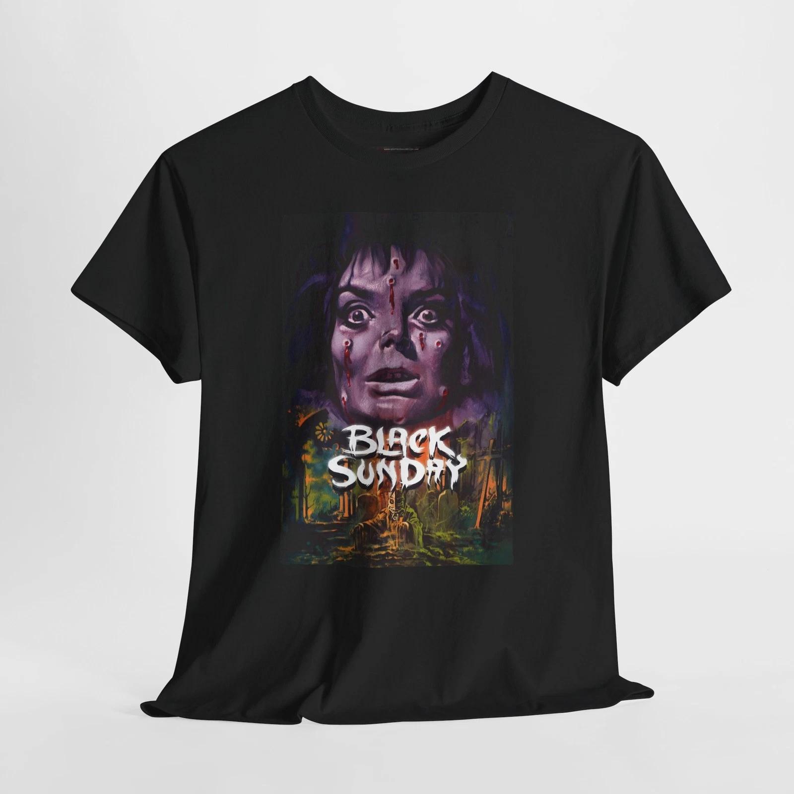 Black Sunday 1960 Retro Movie Poster Horror Unisex Graphic T-Shirt M