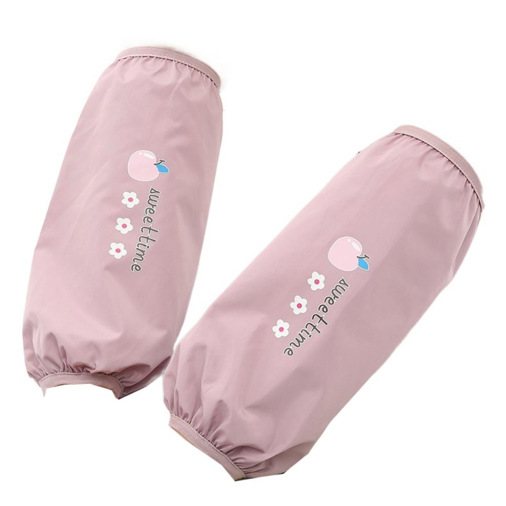 Long Cleaning Oversleeves Cute Arm Sleeve Winter Waterproof Sleeve Oilproof Oversleeves  Housework фиолетовый