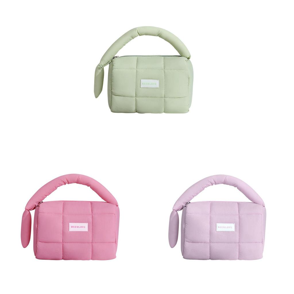 Portable Plush Pouch With Polyester Storage For Daily Use Womens Organizer