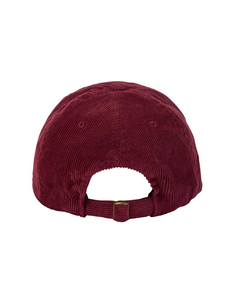 HUMAN N CAT Heart Corduroy Ball Cap_Burgundy