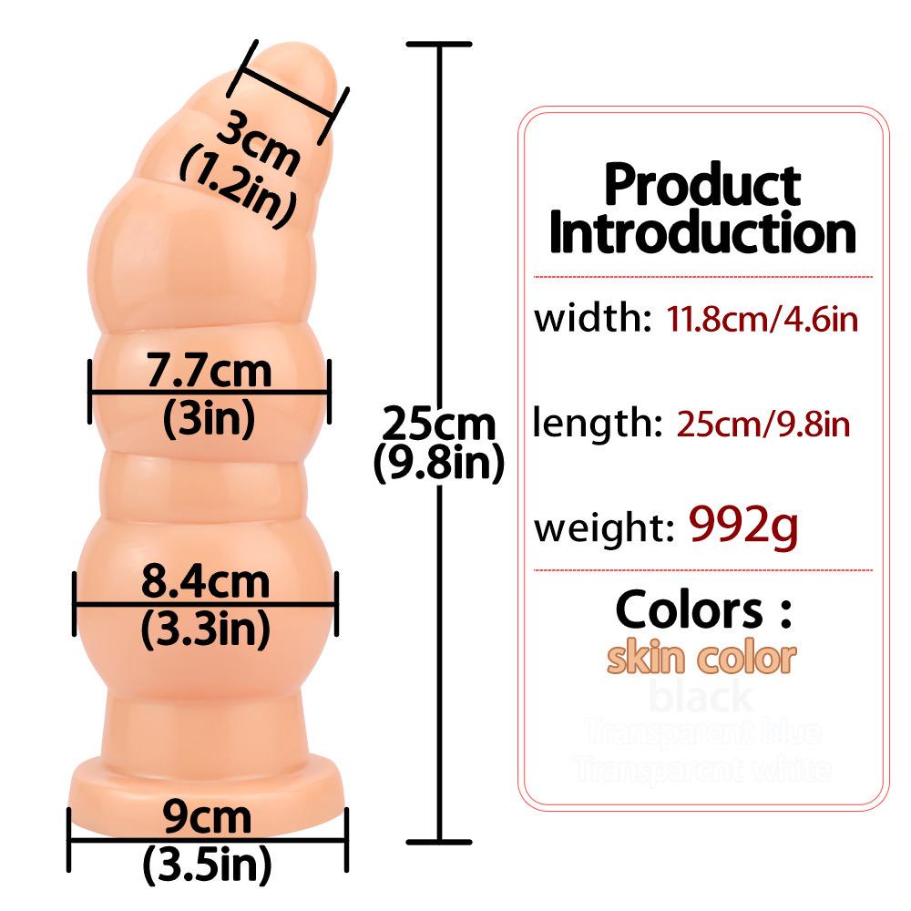 Extra-Large Anal Dilator: 9-Model Collection for Gay Fisting, Thickened PVC