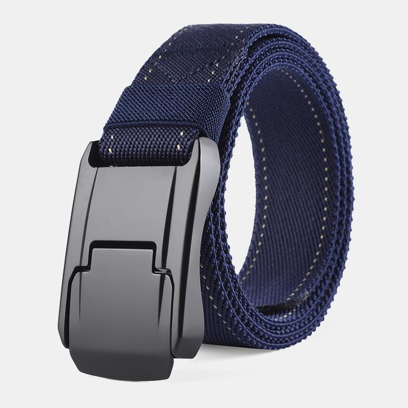 Men'S Outdoor Tactical Belt Zinc Alloy Button Head Elastic Belt Belt Belt Men'S
