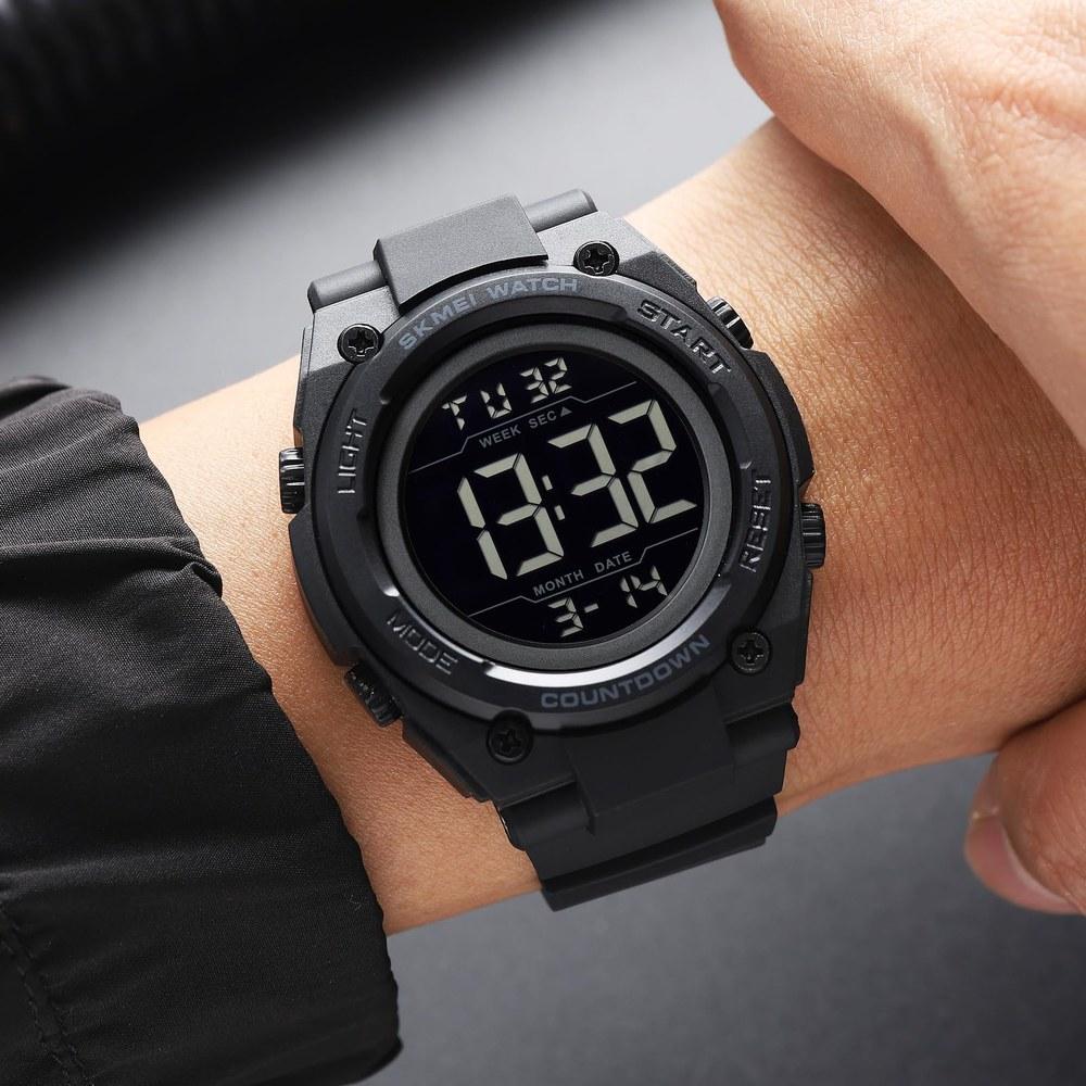 Datirzyx Digital Sports Watch Men Waterproof Large Display Soccer Referee Running Multi-function