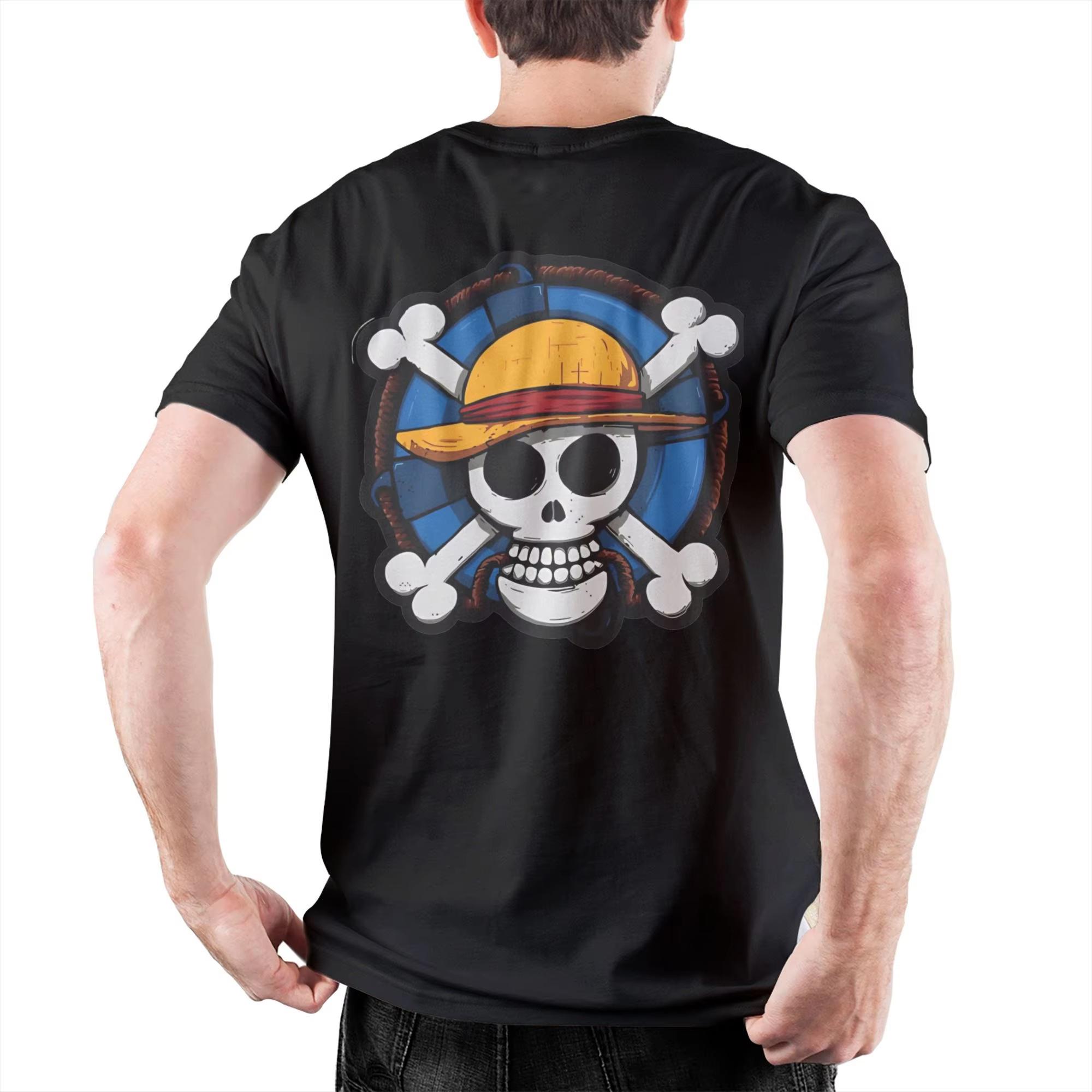 

2026 new One Piece Anime Tshirt Mens and Womens cotton shortsleeved casual top summer comic print loose and street style 4XL