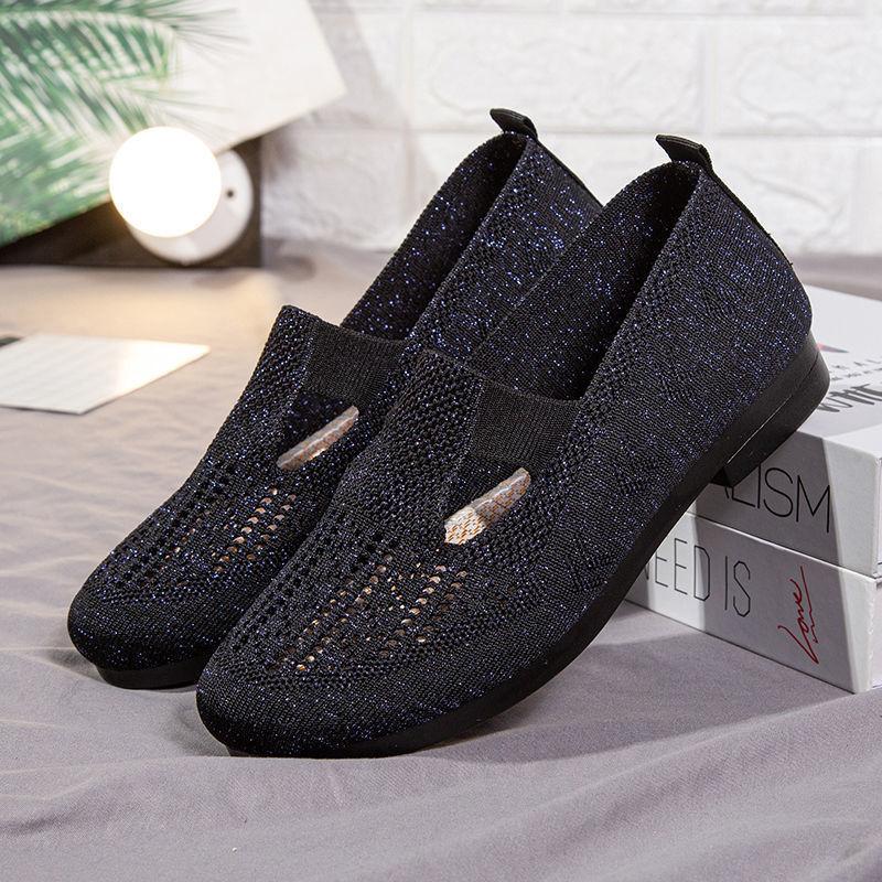 Fashion Ladies Footwear Flat Slip on Women's Shoes Hollow Spring Autumn Cheap Casual Walking High Quality Daily Routine 2025 New Trends