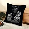 Cushion Cover Silky Short Plush Home Sofa Cushion Cover - Invisible Zipper Home Decoration Scarface-S Movie